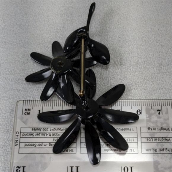 🇨🇦 60s & 70s Flower Power Mod Brooch (RESERVED FOR CHRISTINA) - Picture 4 of 5